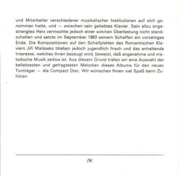 CD Jiří Malásek: Romantický Klavír Jiřího Maláska 1973-1983 (Romantic Piano Of Jiří Malásek 1973-1983)