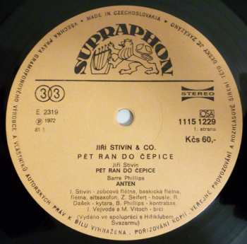 LP Jiří Stivín & Co. Jazz System: 5 Ran Do Čepice