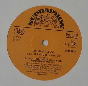 LP Jiří Stivín & Co. Jazz System: 5 Ran Do Čepice