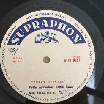 LP Jiří Suchý & Jiří Šlitr: Toulaví Zpěváci  NUM