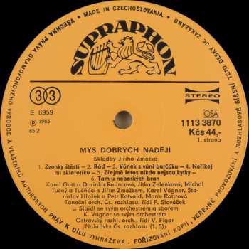 LP Jiří Zmožek: Mys Dobrých Nadějí