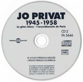 3CD Jo Privat: 1945 -1958 (Le Gitan Blanc - L'Accordéoniste De Paris)