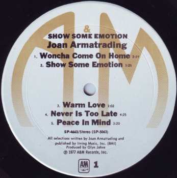 LP Joan Armatrading: Show Some Emotion