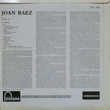 LP Joan Baez: Joan Baez Volume Two