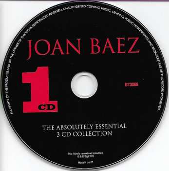 3CD Joan Baez: The Absolutely Essential 3 CD Collection