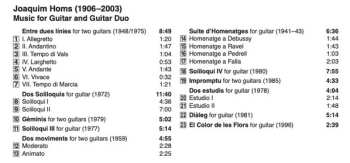 CD José Antonio Escobar: Music For Guitar And Guitar Duo
