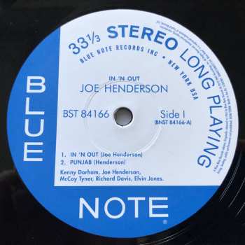 LP Joe Henderson: In 'N Out