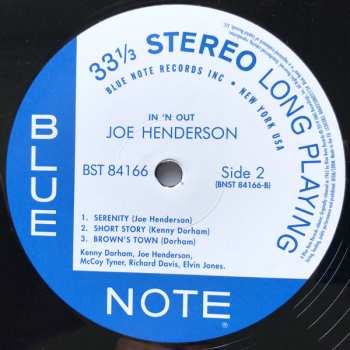 LP Joe Henderson: In 'N Out