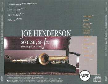 CD Joe Henderson: So Near, So Far (Musings For Miles)