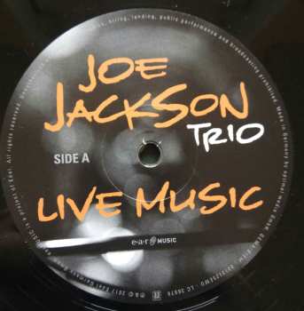 2LP Joe Jackson Trio: Live Music Europe 2010
