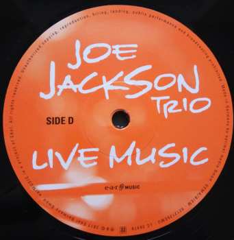 2LP Joe Jackson Trio: Live Music Europe 2010