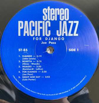 LP Joe Pass: For Django
