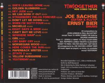 CD Joe Sachse: T[w]ogether (Here Comes The Sun)