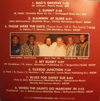 CD Joey DeFrancesco: All In The Family