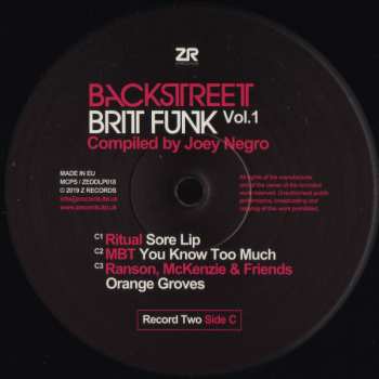 2LP Joey Negro: Backstreet Brit Funk Vol.1 (A Collection Of The UK's Finest underground Soul, Jazz-Funk And Disco)