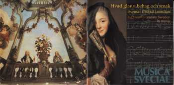 CD Joseph Martin Kraus: Hvad Glans, Behag Och Smak (Svenskt 1700-tal I Musiken = Eighteenth-century Sweden In Music)