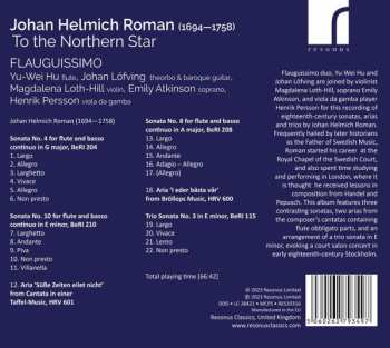 CD Johan Helmich Roman: To The Northern Star (Chamber Works For Flute)