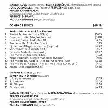 2CD Prague Chamber Orchestra: Missa Solemnis / Stabat Mater