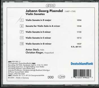CD Johann Georg Pisendel: Violin Sonatas