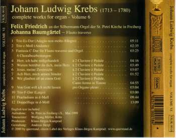 CD Johann Ludwig Krebs: Complete Works For Organ Volume 6