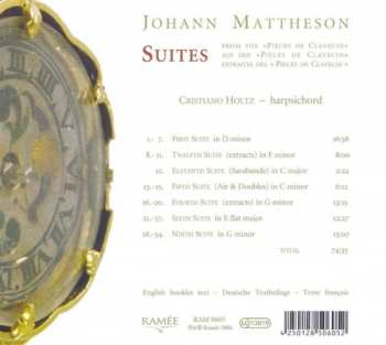 CD Johann Mattheson: Suites
