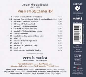CD Ecco La Musica: Musik Am Stuttgarter Hof