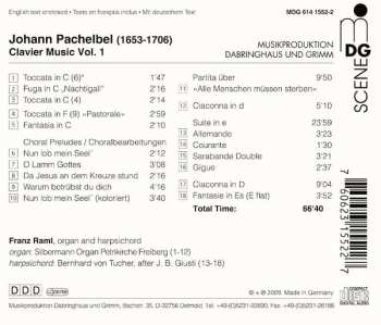 CD Johann Pachelbel: Clavier Music Vol. 1