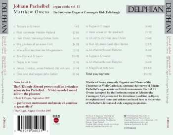 CD Johann Pachelbel: Pachelbel - Organ Works Vol II