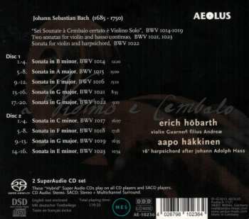 2SACD Johann Sebastian Bach: A Violino E Cembalo (Sonatas For Violin & Harpsichord BWV 1014-1019, 1021-1023)