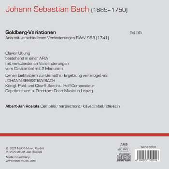 CD Johann Sebastian Bach: Goldberg-Variationen