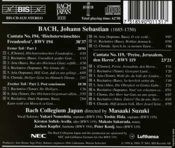 CD Johann Sebastian Bach: Cantatas 16: BWV 119 Preise, Jerusalem, Den Herrn- BWV 194 Höchsterwünschtes Freudenfrest