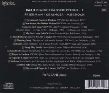 CD Johann Sebastian Bach: Bach • Piano Transcriptions - 3
