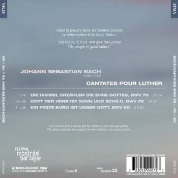 CD Johann Sebastian Bach: Bach Pour Luther: Cantates BWV 76; 79; 80