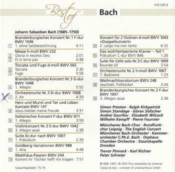 CD Johann Sebastian Bach: Best Of Bach