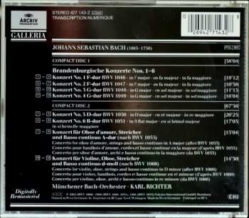 2CD Johann Sebastian Bach: Brandenburg Concertos / Concertos BWV 1055 & 1060