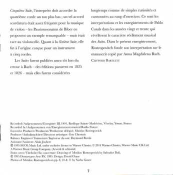 2CD Johann Sebastian Bach: Cello-Suiten = Cello Suites =  Suites Pour Violoncelle