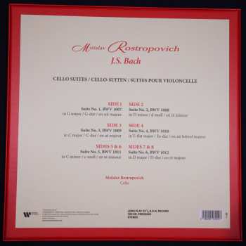 4LP/Box Set Johann Sebastian Bach: J.S. Bach Cello Suites DLX