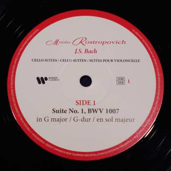 4LP/Box Set Johann Sebastian Bach: J.S. Bach Cello Suites DLX