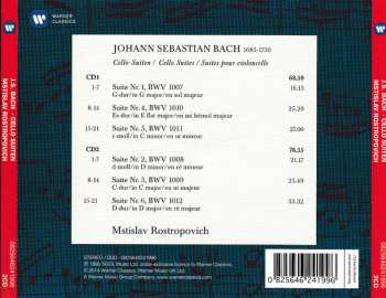 2CD Johann Sebastian Bach: Cello-Suiten = Cello Suites =  Suites Pour Violoncelle
