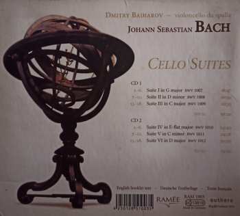 2CD Johann Sebastian Bach: Cello Suites DIGI