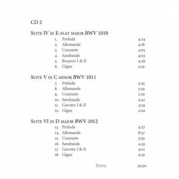 2CD Johann Sebastian Bach: Cello Suites DIGI