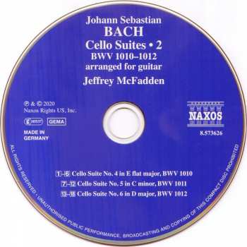 CD Johann Sebastian Bach: Cello Suites Arranged For Guitar • 2