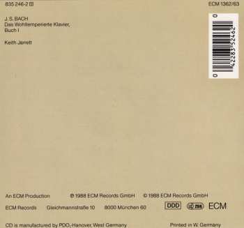 2CD Johann Sebastian Bach: Das Wohltemperierte Klavier, Buch I