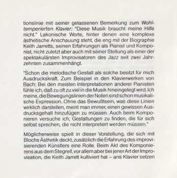 2CD Johann Sebastian Bach: Das Wohltemperierte Klavier, Buch I