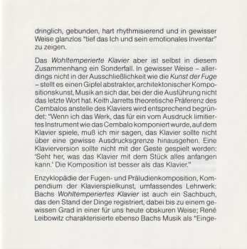 2CD Johann Sebastian Bach: Das Wohltemperierte Klavier, Buch I