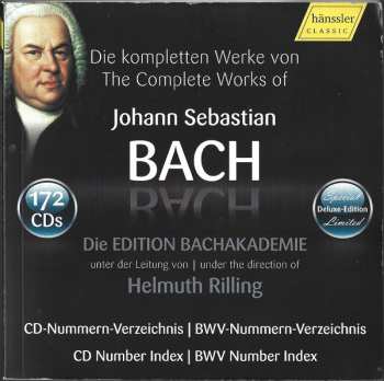 172CD/Box Set Johann Sebastian Bach: Die Kompletten Werke Von Johann Sebastian Bach (Edition Bachakademie)
