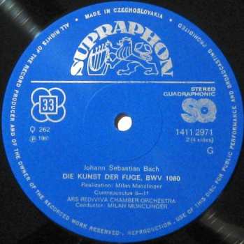 2LP Johann Sebastian Bach: Die Kunst Der Fuge