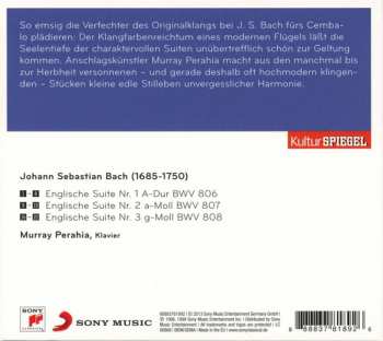CD Johann Sebastian Bach: Englische Suiten Nr. 1-3