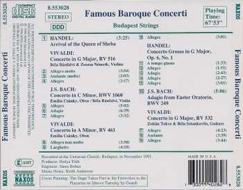 CD Johann Sebastian Bach: Famous Baroque Concerti