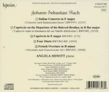 CD Johann Sebastian Bach: French Overture, Italian Concerto, Four Duets, Two Capriccios